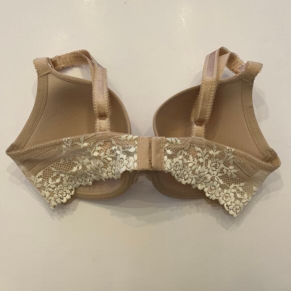 Wacoal Embrace Lace Push Up Bra 858191 Size 34D Lot of 2 Bundle Nude Cappuccino - Picture 4 of 15